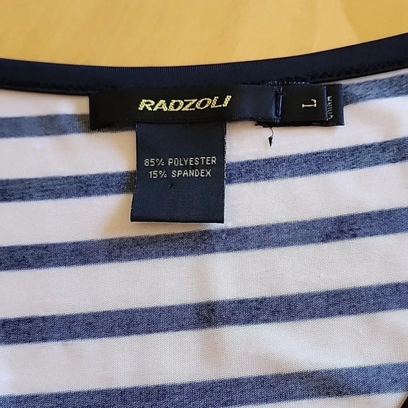 RADZOLI striped dress, size Large - Picture 3 of 4